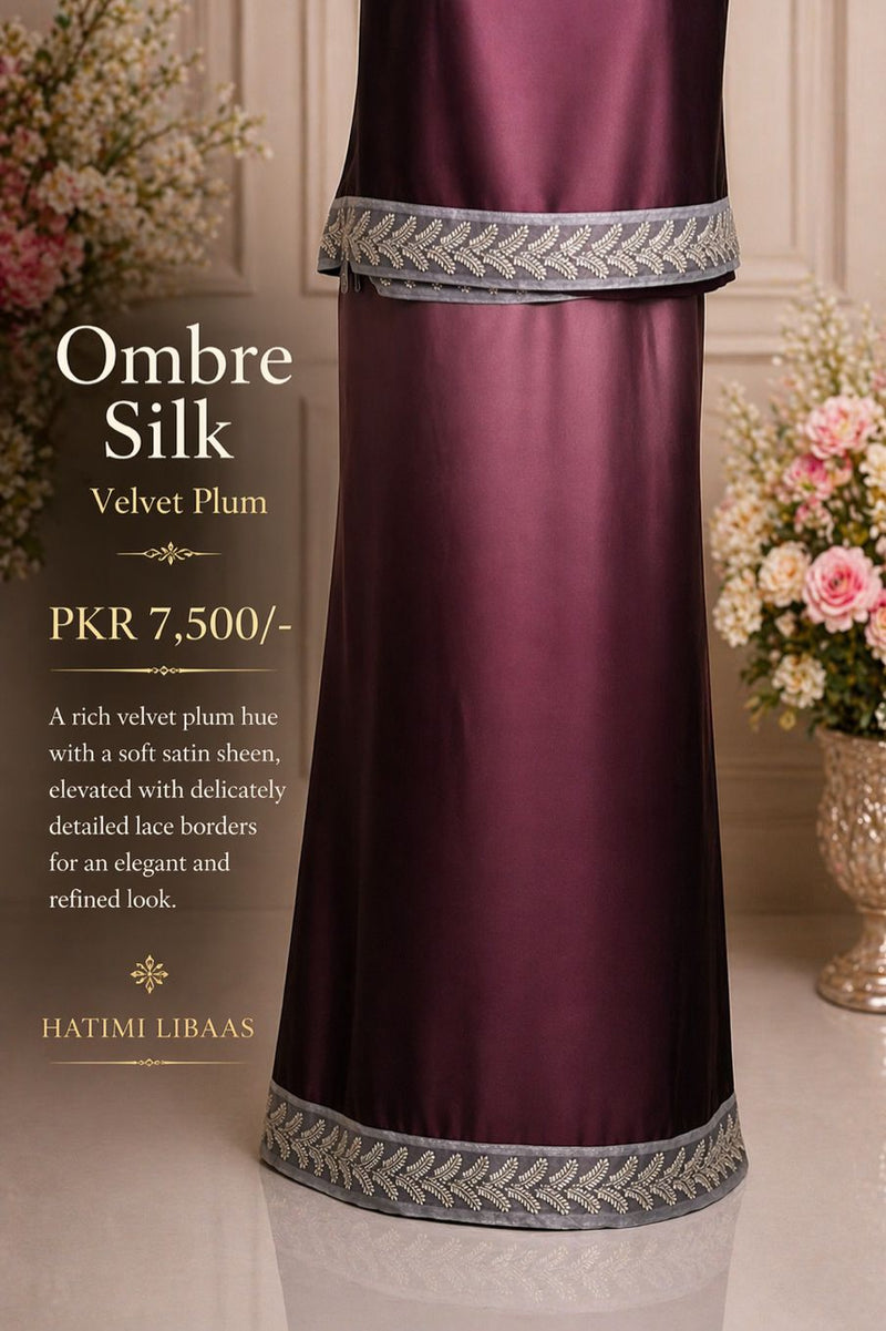 Ombré Silk Elegance Maroon