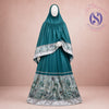 Silk printed panel along with exquisite lacing