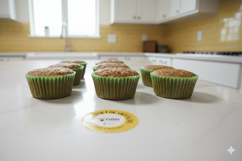 Shebee's Banana Oatmeal Cupcakes