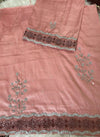 Elegant Rose pink Hand Embroidered Rida