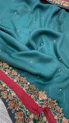 Emerald green Korean Silk rida