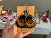 Resin Jhumka with dried Rose petals