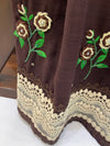 Brown bullion roses formal wear rida