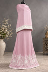 Ombré shade onion pink cutdana work rida