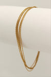 Multi Strand Gold Chain Bracelet