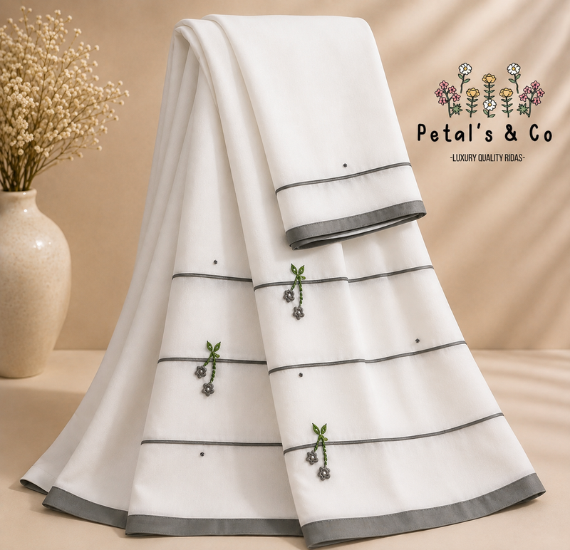 White grey formal rida