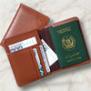 Passport Leather Wallet – Dark Tan