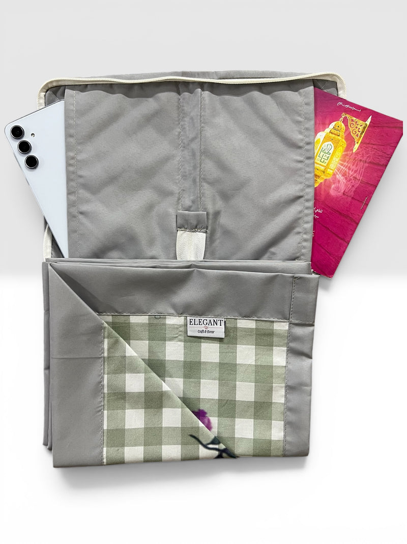 Foldable Musalla with Organizer Pouch