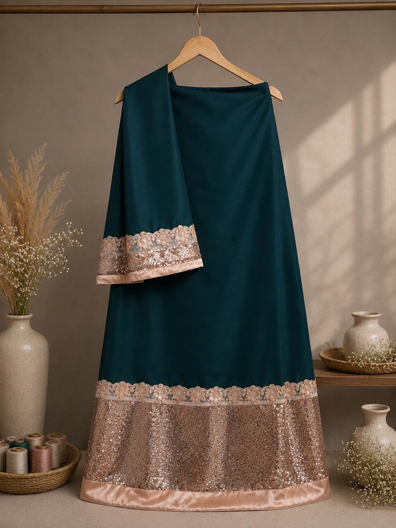 Emerald And Rose Gold Shimmer Rida