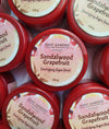 Sandalwood & Grapefruit Scrub, a luxurious 3-in-1 exfoliator for face, body & lips!