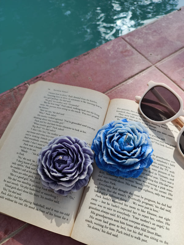 Peony Flower Candle