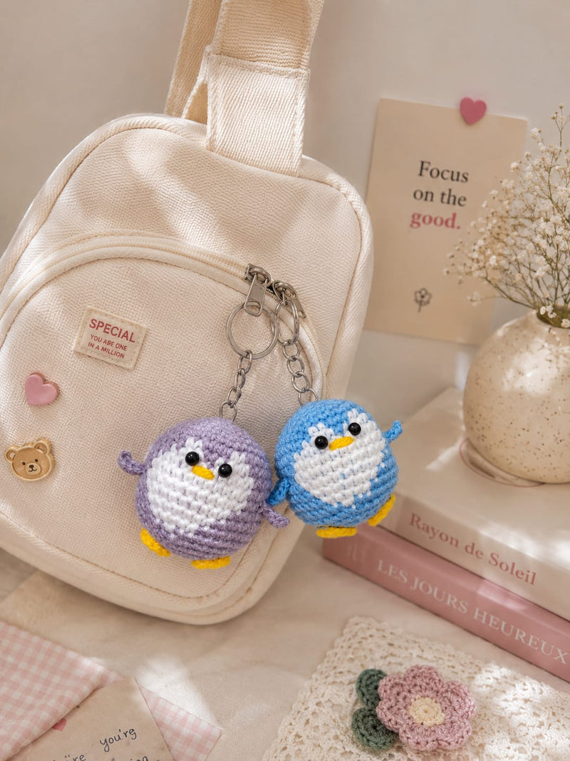 Crochet - Penguin Keychain