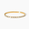 Classic Crystal Stainless Steel Hinged Bangle