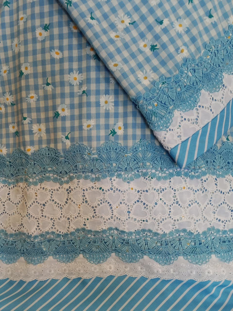 Blue Daisy Check Rida