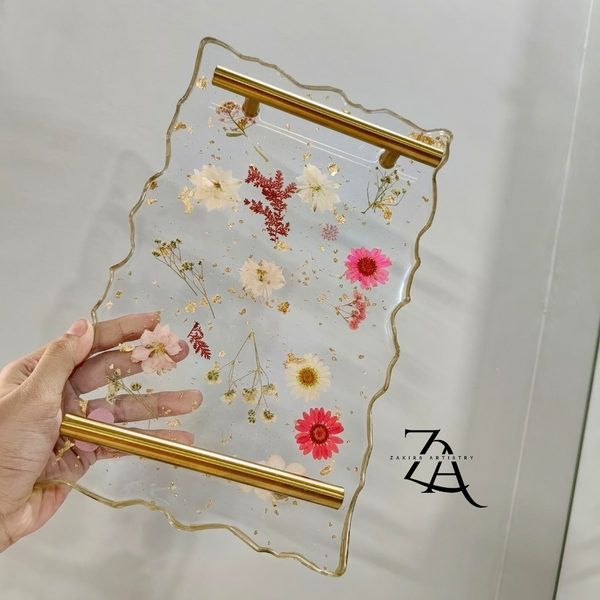 Resin Transparent Flower Tray