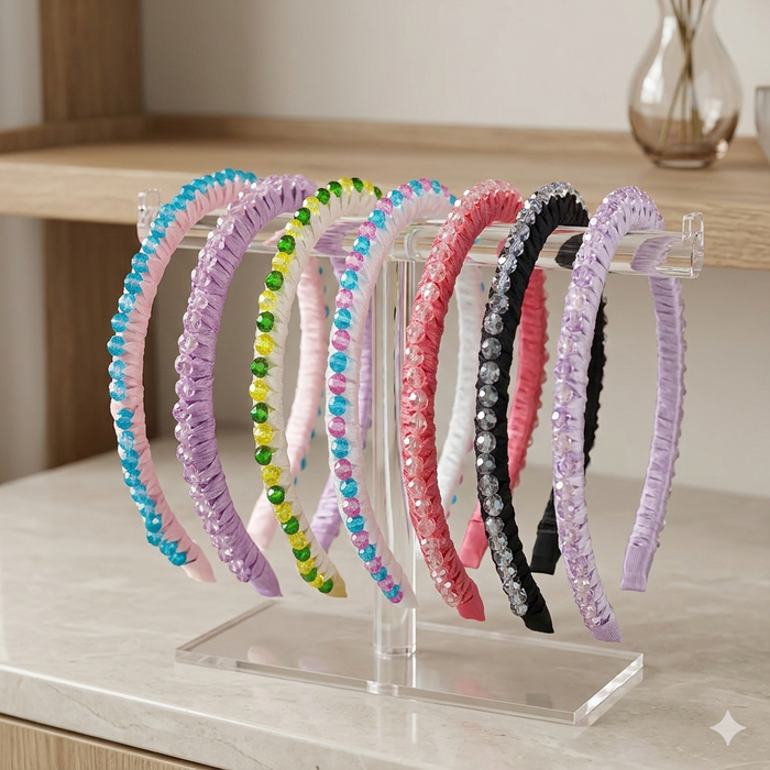 Handcrafted beaded hairband