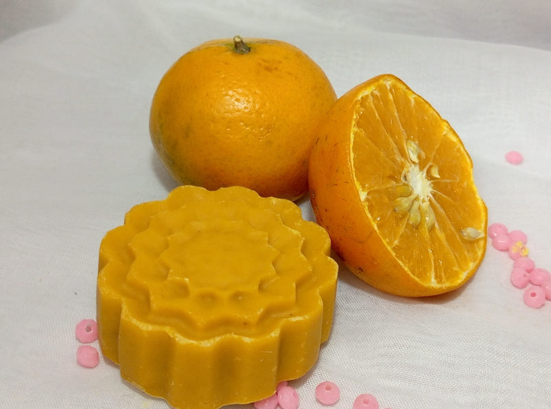 Mom's Touch Handmade Organic soaps (Orange Anti-aging Bar)