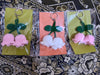 Crocheted Lily of valley keychain