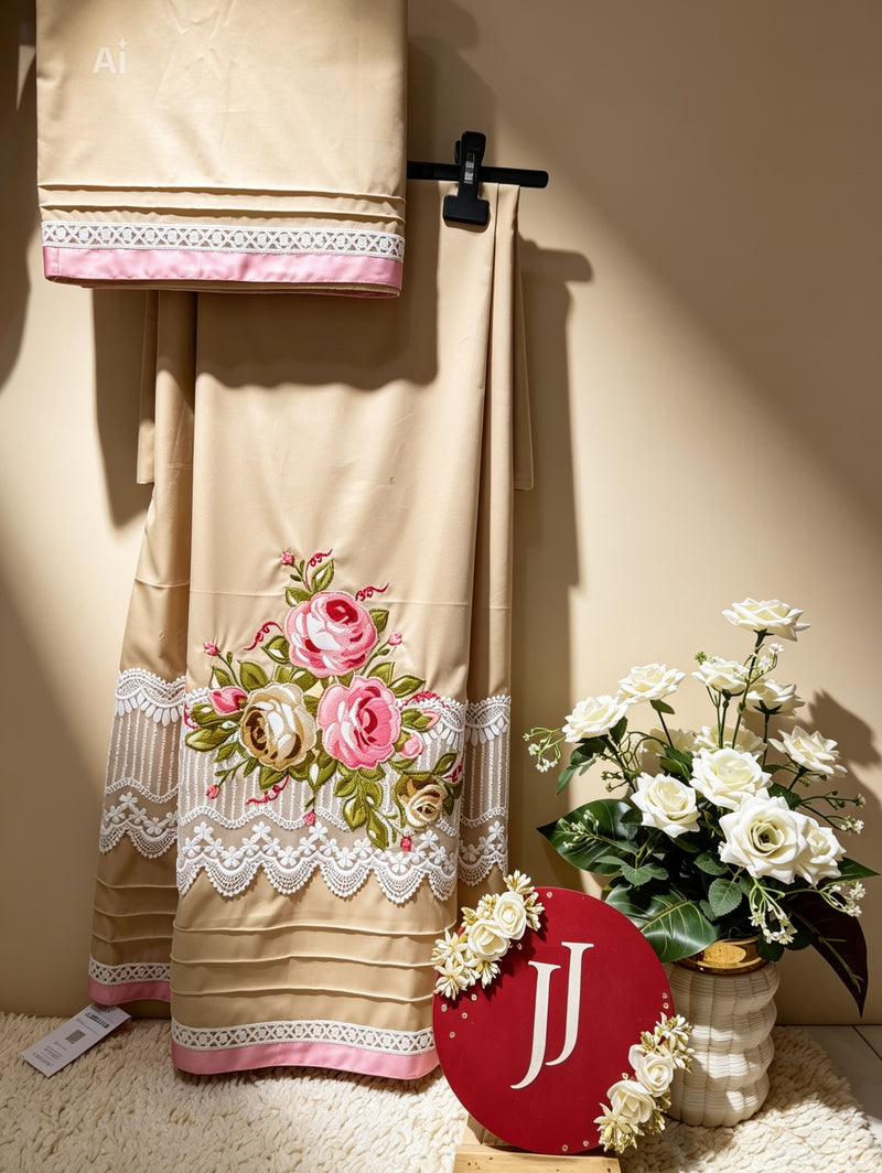 Beige Colour Aplick Rida