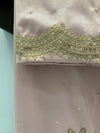 Pinkish velvet silk heavy wedding wear