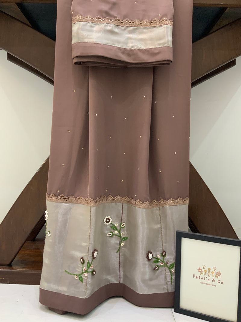 Chocolate Brown formal wear rida