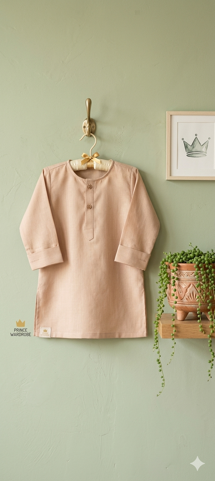 Light Tea pink kurta size 18