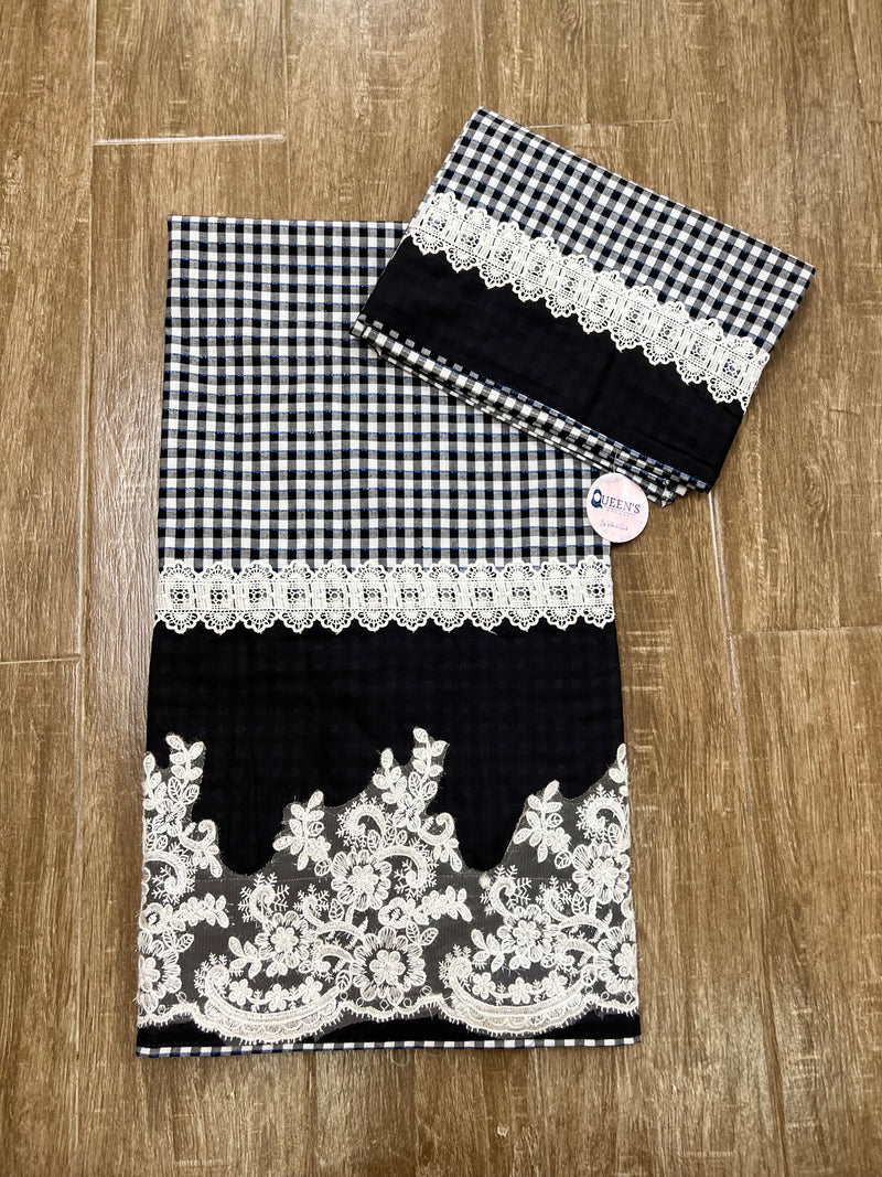 Black checkered