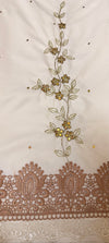 White glittery abaya rida