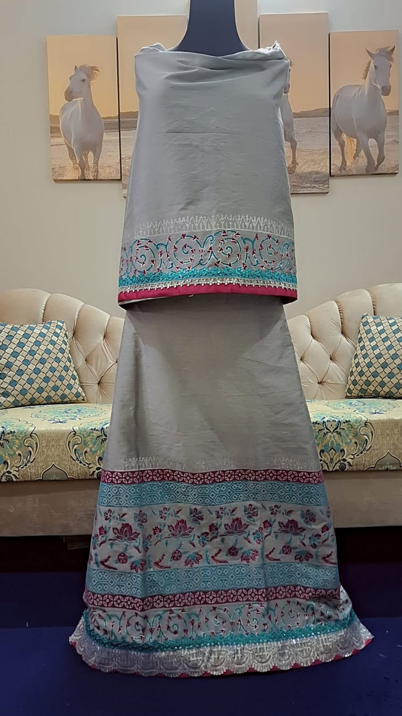 Raw Silk Block Printing Rida