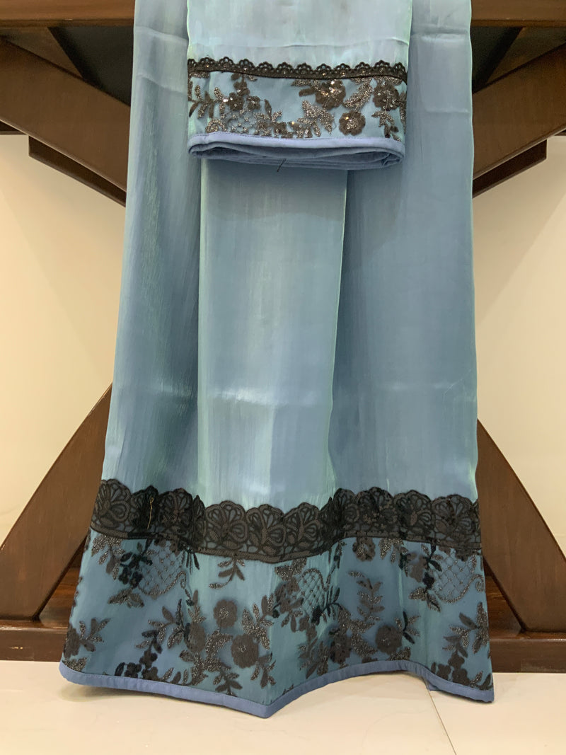 Lava silk bluish black rida