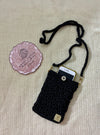 Crochet smartphone sling bag