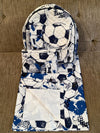 Kids quilted bag with non quilted masallah and pouch