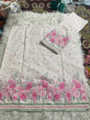 Powder pink floral border rida