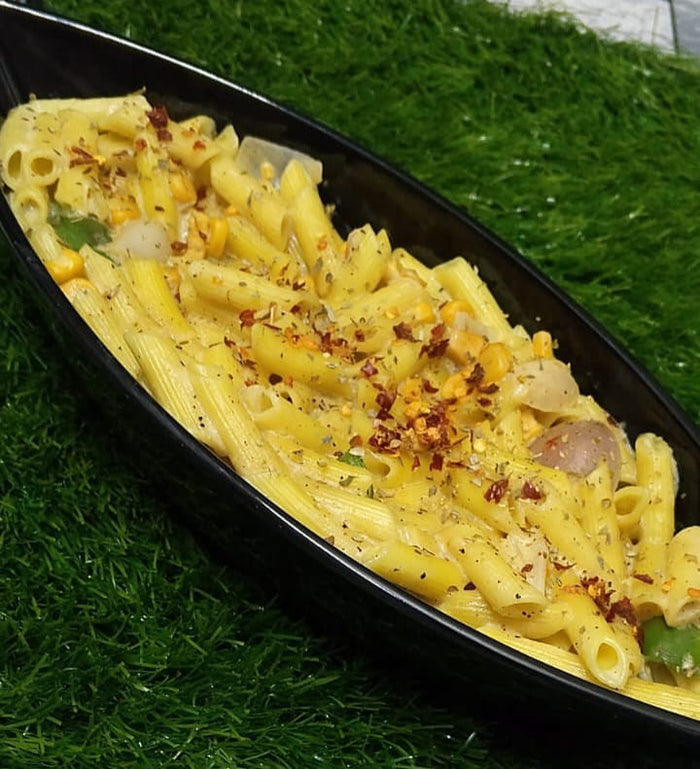 Dillicious Creamy White Sauce Pasta. (Single serving)