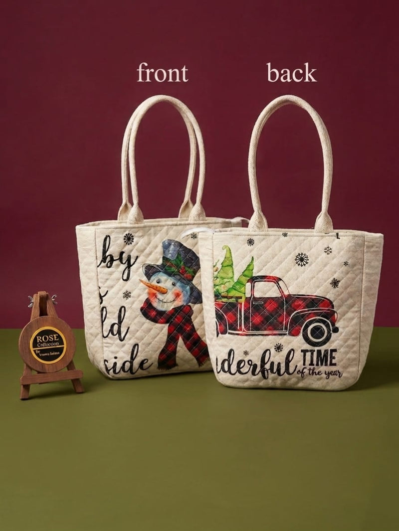 Snow man & car bag