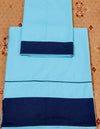 Sea green piping work rida