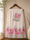 Powder pink floral border rida