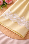 Pleated abaya fabric with sequence lace