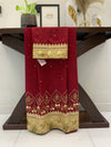 Velvet silk wedding wear formal rida