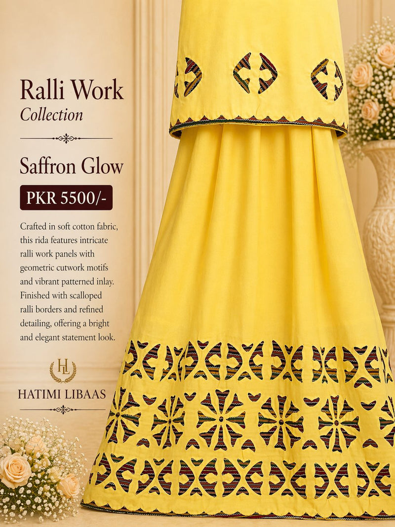 Ralli Work Collection – Saffron Glow
