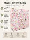 Elegant Crossbody Bag with shoe compartment and ITS/ Card pocket best for Ashara