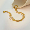 Multi Strand Gold Chain Bracelet