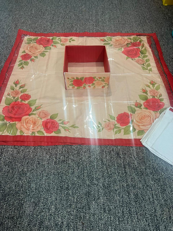 Roses in red and peach