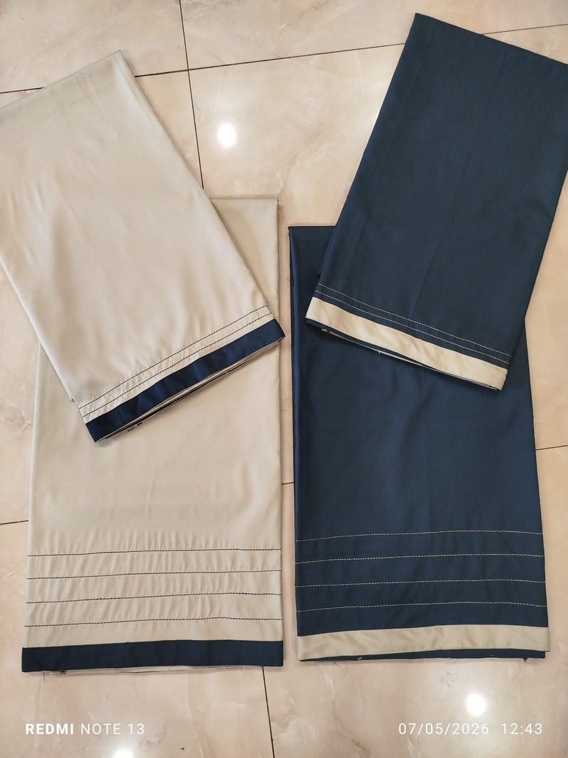 Beige & Blue Ohbat Wear