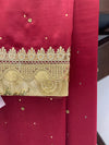 Velvet silk wedding wear formal rida