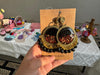 Resin Jhumka with dried Rose petals