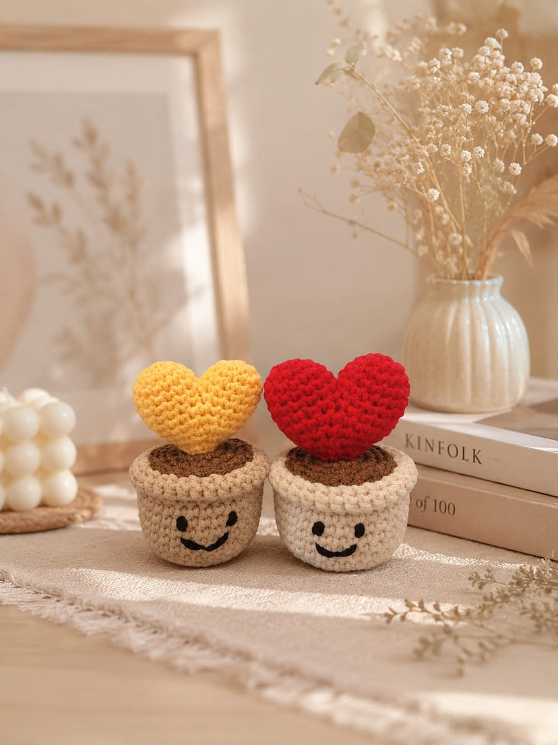 Crochet - Heart Cactus
