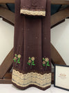 Brown bullion roses formal wear rida