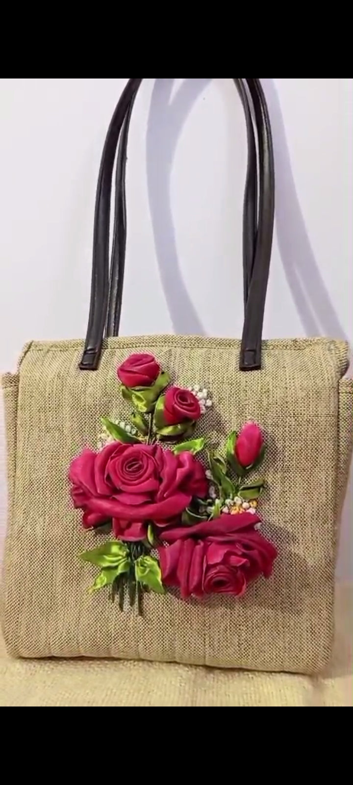Ribbon Embroidery ToteBag