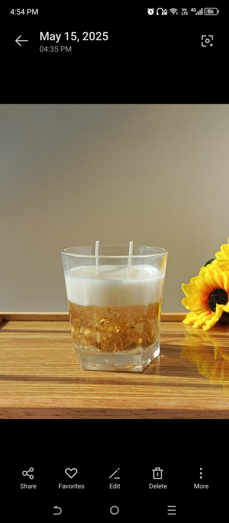 Golden Glow Candle